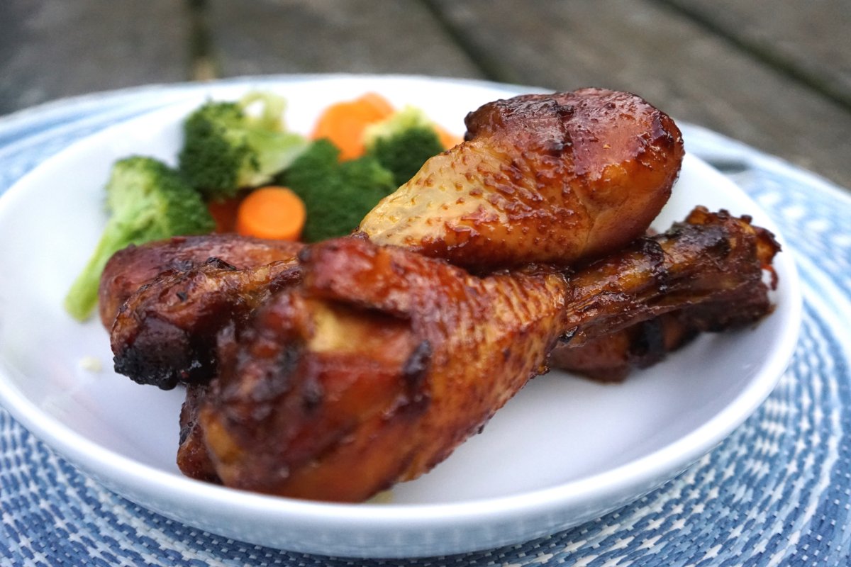 Drumsticks in Chinese bbq marinade uit de oven